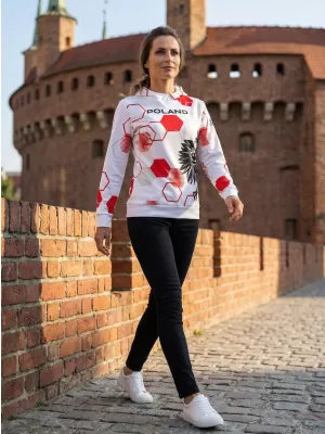 Női funkcionális pulóver prémium ALTISPORT VOJ/ALW036PL/MI01 HEXA-WH