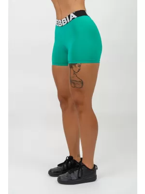Fitness rövidnadrág magas derékkal GLUTE PUMP 240 GREEN Nebbia