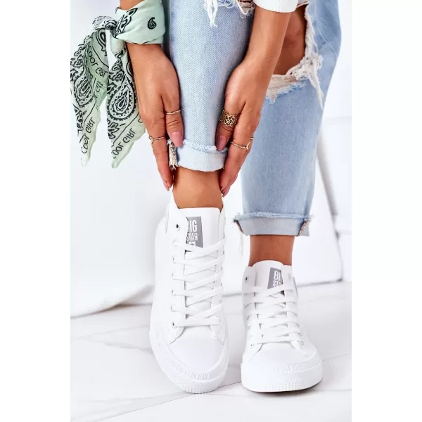  Női bőr bokacsizma BIG STAR GG274016 WHITE Big Star Shoes 