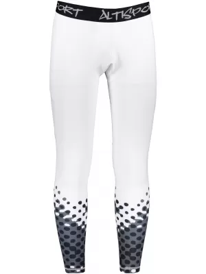 Férfi hosszú prémium sportleggings ALTISPORT VOJ/ALM109LEG01 FEHÉR