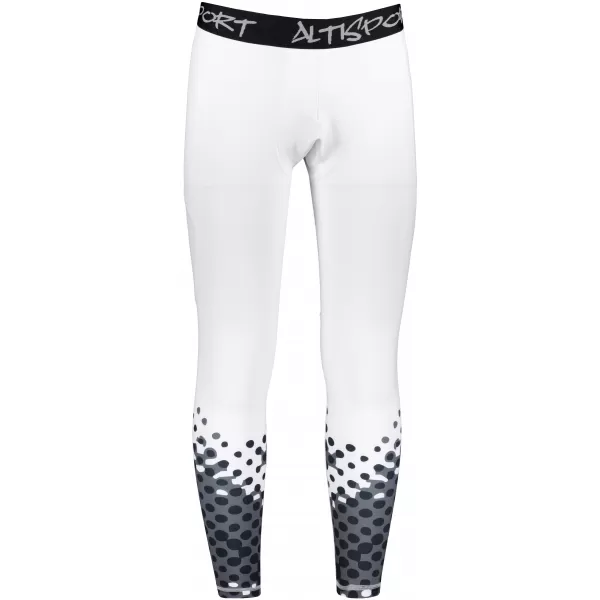  Férfi hosszú prémium sportleggings ALTISPORT VOJ/ALM109LEG01 FEHÉR 