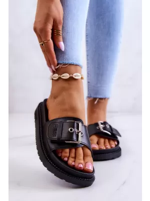 Női divatpapucs BIG STAR JJ274A307 BLACK Big Star Shoes