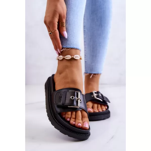  Női divatpapucs BIG STAR JJ274A307 BLACK Big Star Shoes 