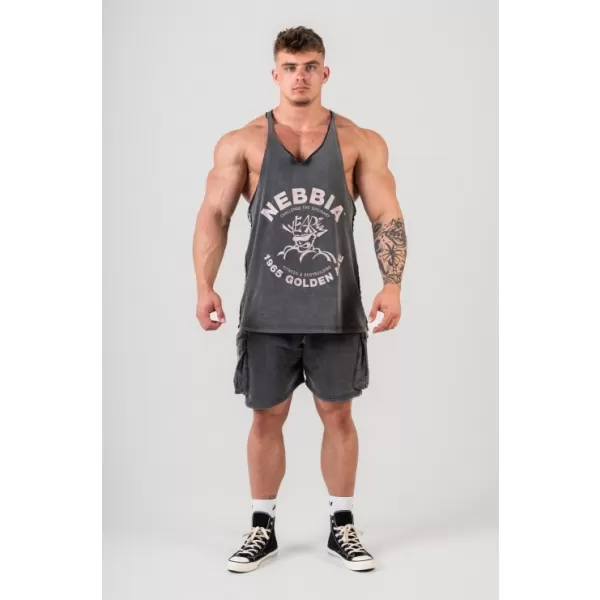  Mosott izom hát stringer GOLDEN AGE 791 BLACK Nebbia 