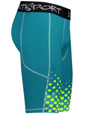 Férfi sportlányok a prémium térdénél ALTISPORT VOJ/ALM109LEG02 SMARAGD-FLUO