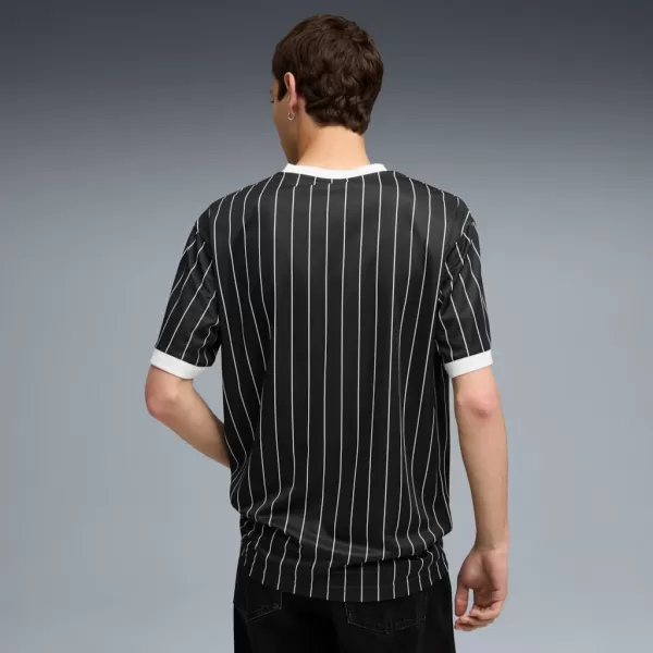  Férfi mez PUMA ESS STRIPED JERSEY 688263-01 FEKETE 