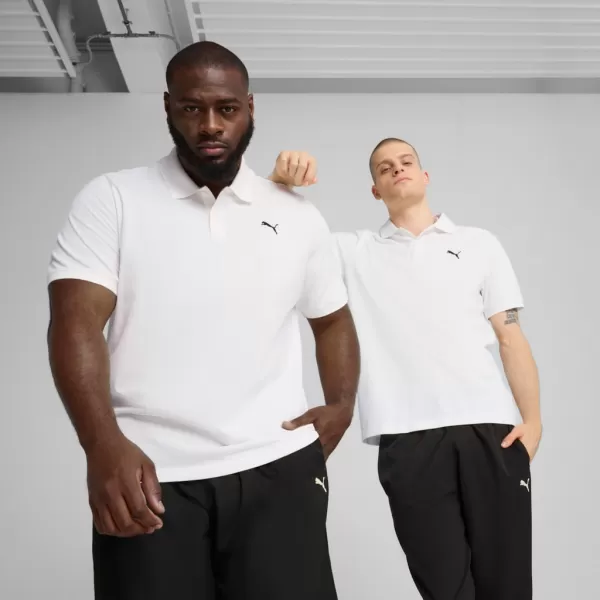  Mens t -phirt gallérral PUMA ESS PIQUE POLO 682554-02 FEHÉR 