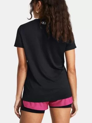 Női póló UNDER ARMOUR TECH SSV- SOLID 1384229-001 FEKETE