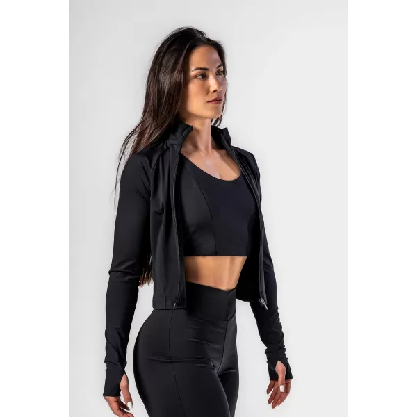  Deni x Fitness cipzáras felső 314 BLACK Nebbia 