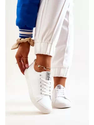 Női bőr tornacipő BIG STAR JJ274311 WHITE Big Star Shoes