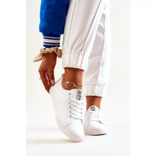  Női bőr tornacipő BIG STAR JJ274311 WHITE Big Star Shoes 