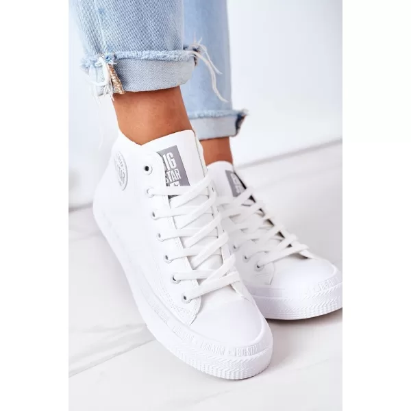  Női bőr bokacsizma BIG STAR GG274016 WHITE Big Star Shoes 