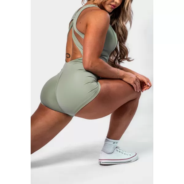  Alakformáló fitnesz overall STRONG BEAUTY 427 LIGHT GREEN Nebbia 