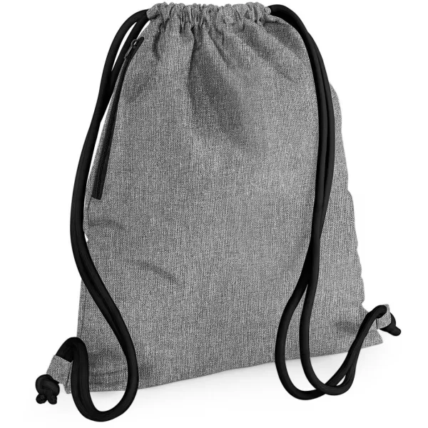  | BG 110 GREY MARL/BLACK BagBase 