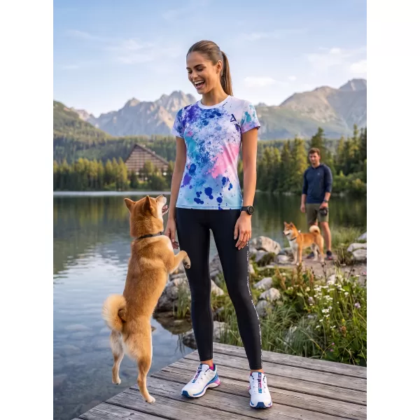  Prémium funkcionális női póló ALTISPORT VOJ/ALW055TR01 LILA/KÉK 