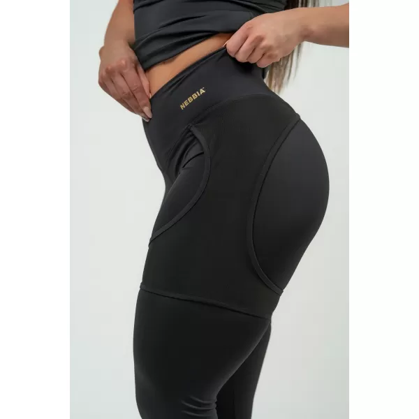  Női sport leggings INTENSE Mesh 838 Gold BLACK/GOLD Nebbiával 