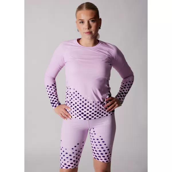  Női funkcionális T -piró hosszú ujjú prémiummal ALTISPORT VOJ/ALW109TR03 HALVÁNYLILA 