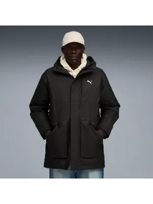 Férfi dzseki PUMA PROTECTIVE HOODED DOWN PARKA 688380-01 FEKETE