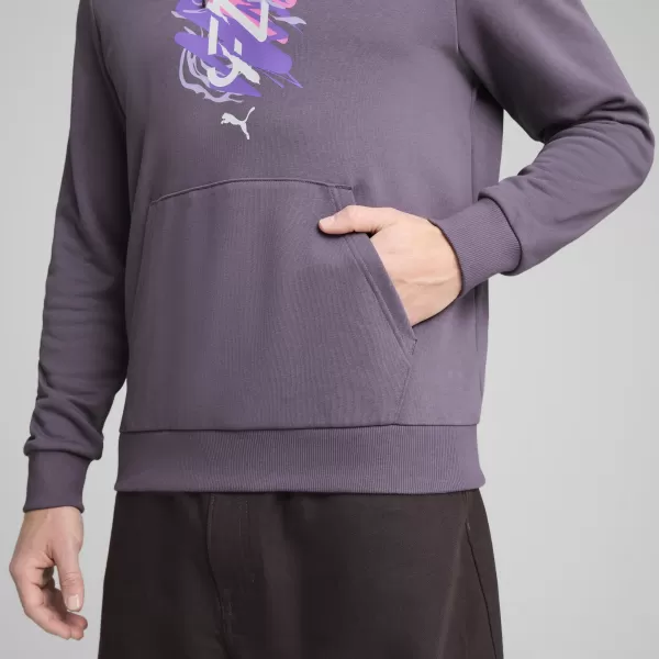  Férfi pulóver PUMA NEYMAR JR CREATIVITY HOODIE 660099_01 LILA FASZÉN 