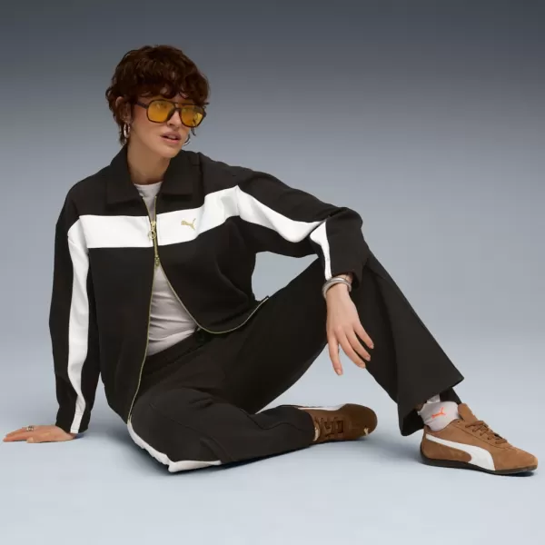  Női kabát PUMA T7 RELAXED TRACK JACKET 632137-01 FEKETE 