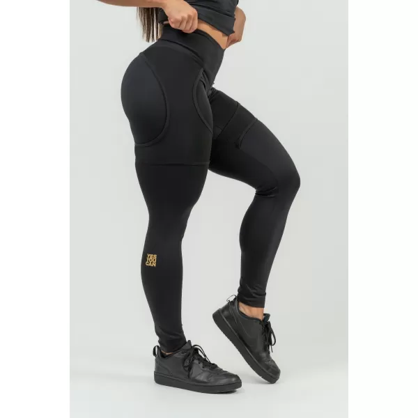  Női sport leggings INTENSE Mesh 838 Gold BLACK/GOLD Nebbiával 