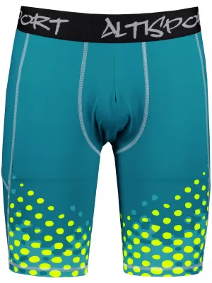 Férfi sportlányok a prémium térdénél ALTISPORT VOJ/ALM109LEG02 SMARAGD-FLUO