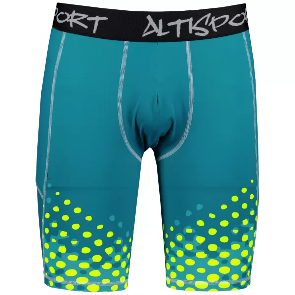  Férfi sportlányok a prémium térdénél ALTISPORT VOJ/ALM109LEG02 SMARAGD-FLUO 