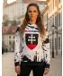 Női funkcionális pulóver prémium ALTISPORT VOJ/ALW036SL/MI01 ABSZTRAKCIÓ