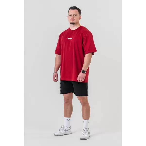  Túlméretezett póló GYM ESSENTIALS 381 DARK RED Nebbia 