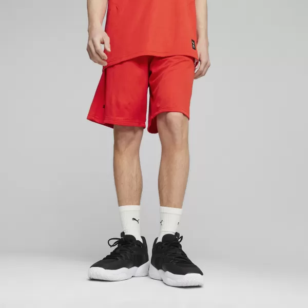  Rövidnadrág PUMA HOOPS TEAM PRACTICE SHORT 676641_03 PUMA PIROS 