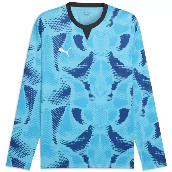  Ing PUMA TEAMTARGET GK LS JERSEY 706519_02 BRIGHT AQUA / FÉNYES AQUA / PUMA FEHÉR 