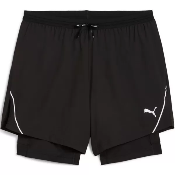  Rövidnadrág PUMA M RUN ULTRAWEAVE 2IN1 5"" SHORT​ 526635-01 FEKETE 