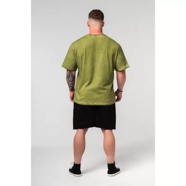  Kimosott túlméretezett póló HERITAGE 355 GREEN Nebbia 