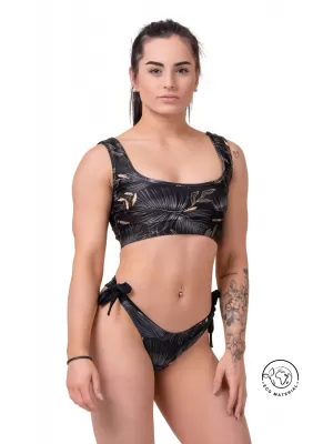 Bikini Active Black - karkötő felső 554 VOLCANIC BLACK Nebbia
