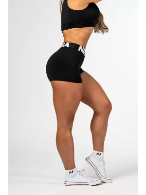 Fitness rövidnadrág magas derékkal GLUTE PUMP 240 BLACK Nebbia