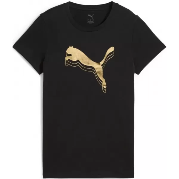  Ing PUMA ESS METALLIC TEE 684995-51 FEKETE 
