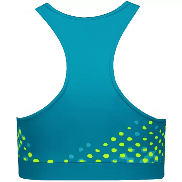  Női funkcionális sport melltartó prémium ALTISPORT VOJ/ALW109POD01 SMARAGD/FLUO SÁRGA 