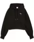 Női pulóver PUMA WARDROBE ESS RELAXED CROPPED HOODIE TR 629746-01 FEKETE