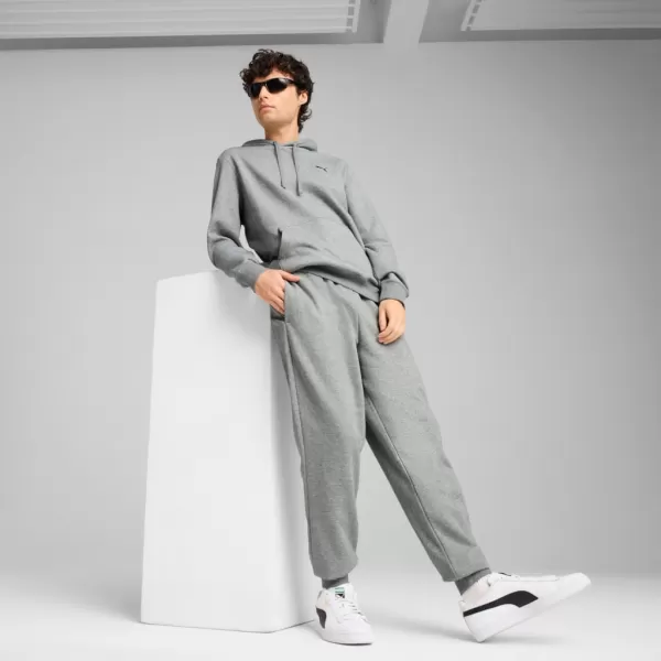  Férfi zeneszámok PUMA ESS SWEATPANTS FL CL 682614-03 SZÜRKE 