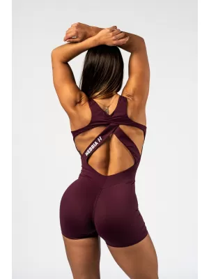 Formáló fitness overall STRONG BEAUTY 427 DARK RED Nebbia