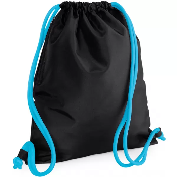  | BG 110 BLACK/SURF BLUE BagBase 