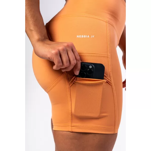  Kerékpáros rövidnadrág magas derékkal ELITE 467 ORANGE Nebbia 