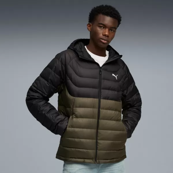  Férfi dzseki PUMA PACKLITE HOODED DOWN JACKET 685221-70 ZÖLD 