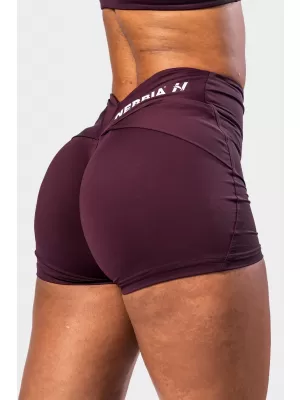 Formáló rövidnadrág V-alakú derékkal STRONG BEAUTY 428 DARK RED Nebbia