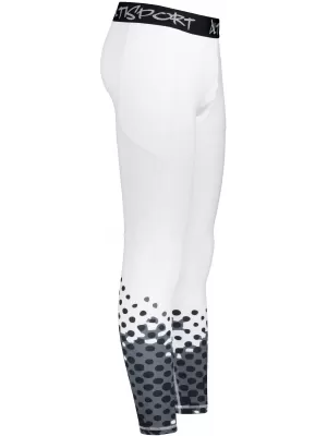 Férfi hosszú prémium sportleggings ALTISPORT VOJ/ALM109LEG01 FEHÉR