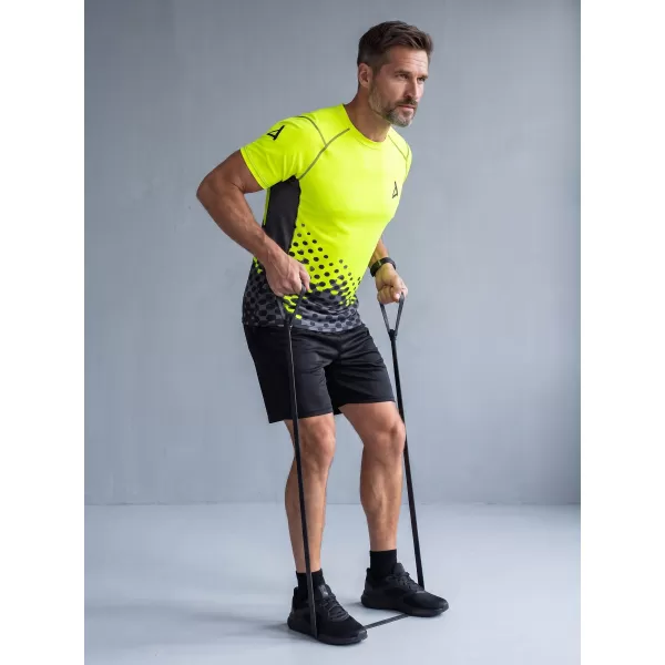  Férfi funkcionális tömörítés T -piró prémium ALTISPORT VOJ/ALM109TR04 FLUO SÁRGA 