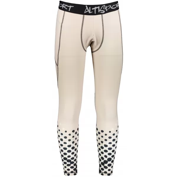  Férfi hosszú prémium sportleggings ALTISPORT VOJ/ALM109LEG01 VILÁGOSBARNA 