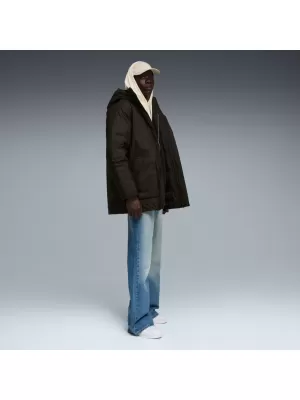 Férfi dzseki PUMA PROTECTIVE HOODED DOWN PARKA 688380-01 FEKETE