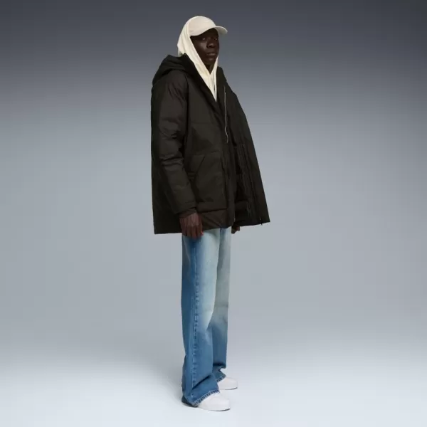  Férfi dzseki PUMA PROTECTIVE HOODED DOWN PARKA 688380-01 FEKETE 
