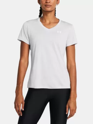 Női póló UNDER ARMOUR TECH SSV- TWIST 1384227-014 SZÜRKE